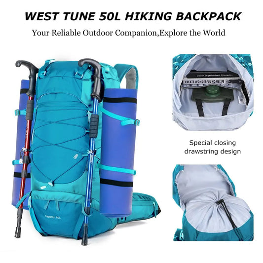 SummitPro 50L: All-Weather Hiking Backpack